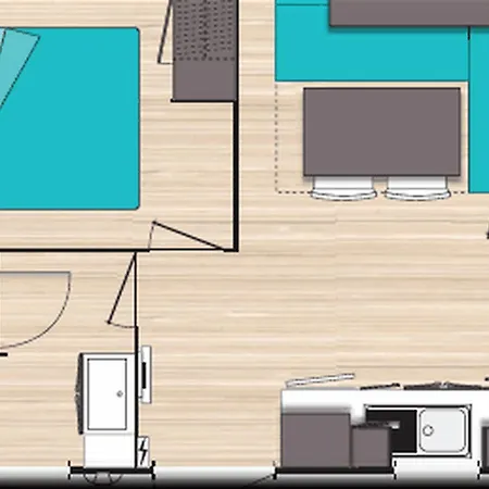 Mobil Avec Terrasse A - Api-1-52-270 Kamp alanı Bormes-les-Mimosas